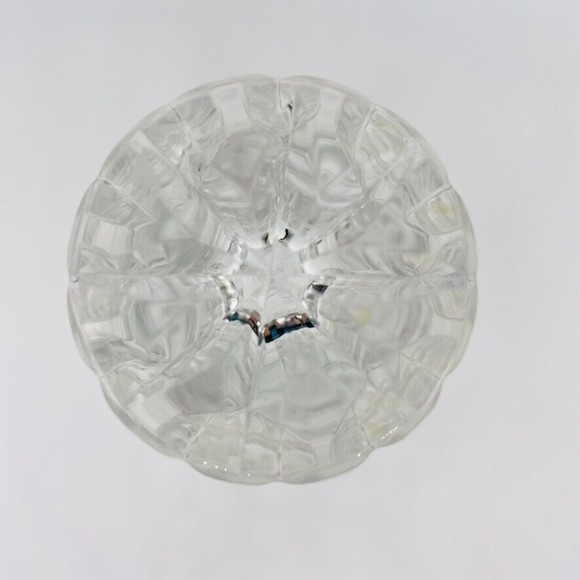 Crystal Gorham Bud Vase Clear Heavy Made in Poland 6.75" - Picture 4 of 5